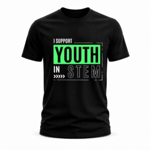 I Support Youth in STEM (Black/Green)