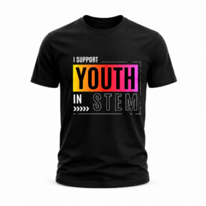I Support Youth in STEM (Black/Orange)