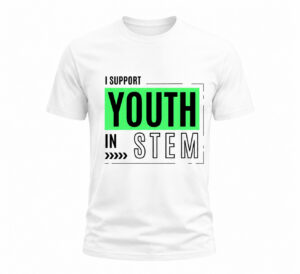 I Support Youth in STEM (White/Green)