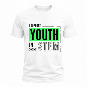 I Support Youth in STEM (White/Green)