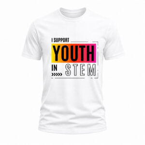 I Support Youth in STEM (White/Orange)